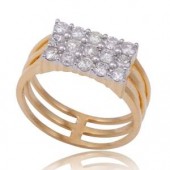 Beautifully Crafted Diamond Mens Ring with Certified Diamonds in 18k Yellow Gold - GR0038P